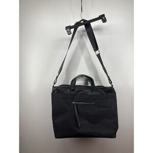 Versace Parfums Bag Black Tote Shoulder Purse Large Gym Messenger Travel Bag